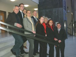  (v.r.n.l.) Dr. Christoph Kolbeck, Nicole Kaminiski, Prof. Sigrid Tylla-Sager, Ina Fischer, Ulrike S