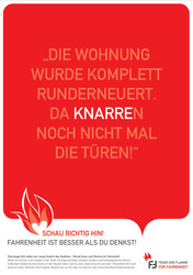 Annika Bestes Plakatkampagne greift die Vorurteile gegen&uuml;ber dem Fahrenheit-Gebiet auf.