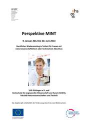 Ansicht auf die 1. Seite des Flyers der Perspektive MINT von der Fakult&auml;t Naturwissenschaften u