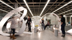 Messestand der HAWK auf der IMM in K&ouml;ln