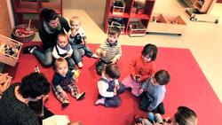 Die Kinder in der HAWK-Krippe sind zwischen neun Monaten und drei Jahre