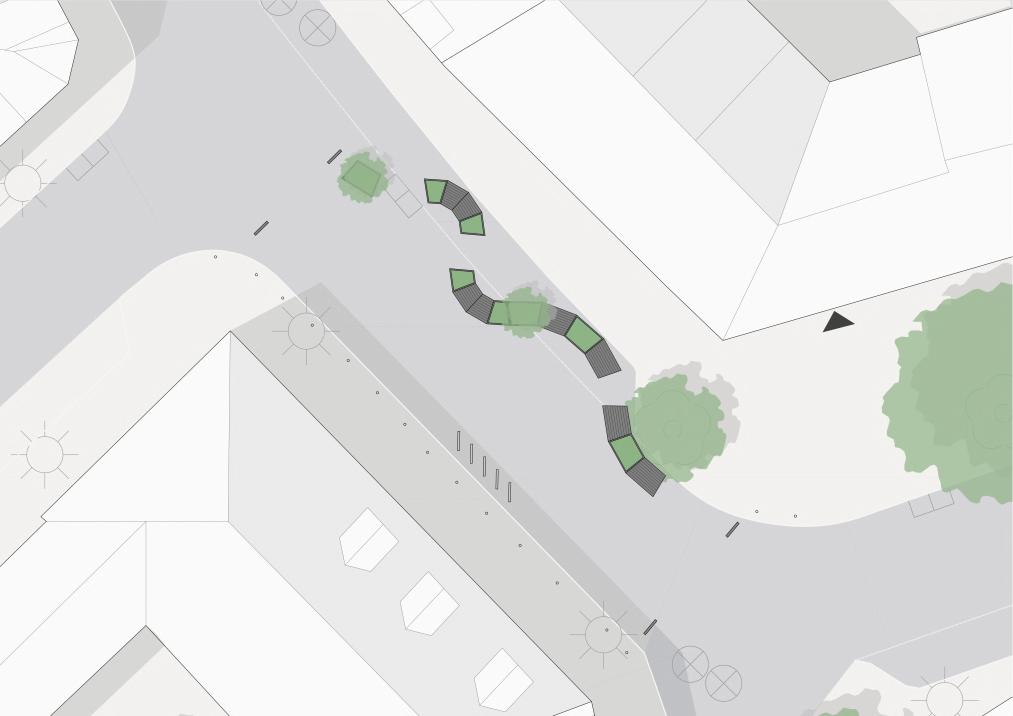 Lageplan Grüne Welle genordet