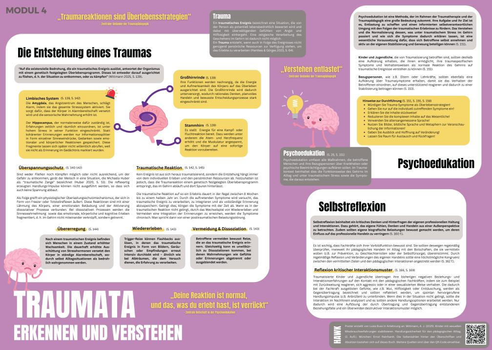 Poster Traumata erkennen und verstehen